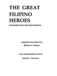 THE GREAT FILIPINO HEROES - Department of Foreign Affairs