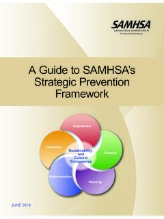 A Guide to SAMHSA’s Strategic Prevention Framework