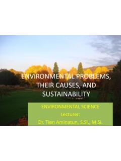 ENVIRONMENTAL PROBLEMS, THEIR CAUSES, AND …