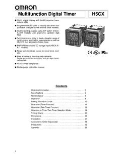 Multifunction Digital Timer H5CX - LIMASOFT