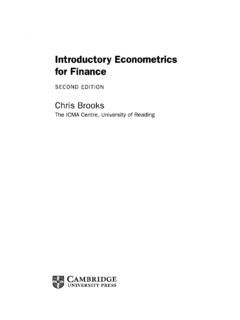 Introductory Econometrics for Finance - GBV