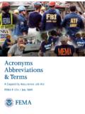 Acronyms Abbreviations &amp;Terms - FEMA