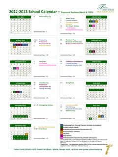 2022-2023 School Calendar – Proposed Revision March 8, 2022