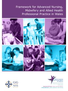 Framework for Advanced Nursing, Midwifery and ... - NHS Wales