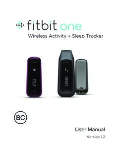 Fitbit One User Manual 1.2