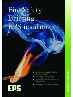 Fire Safety Briefing - EPS insulation