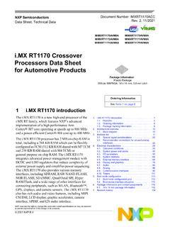 i.MX RT1170 Crossover Processors Data Sheet for Automotive ...