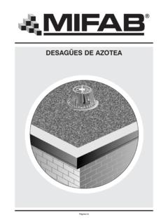 DESAG&#220;ES DE AZOTEA - mifab.com