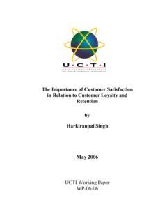 The Importance of Customer Satisfaction in Relation to ...
