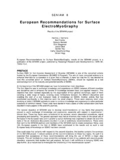 European Recommendations for Surface …