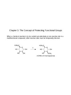 Chapter 3. The Concept of Protecting Functional Groups