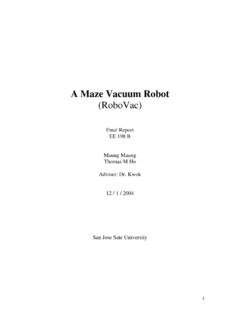 A Maze Vacuum Robot - San Jose State University