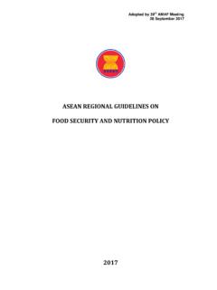 ASEAN REGIONAL GUIDELINES ON FOOD …