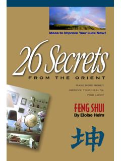 The 26 Secrets of Feng Shui - Eso Garden