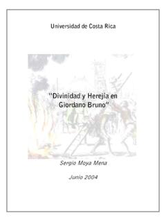 “Divinidad y Herej&#237;a en Giordano Bruno” - wiphala.org