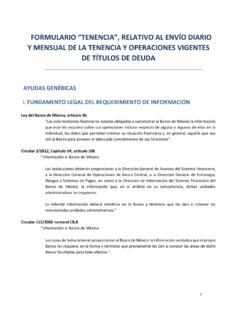 CONVALIDACI&#211;N MENSUAL DE LA TENENCIA DE T&#205;TULOS DE …