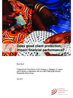 Does good client protection impact financial performance?