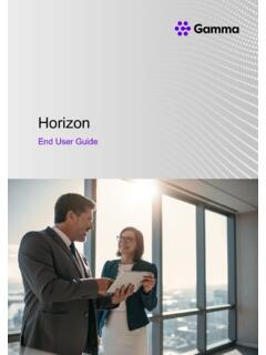 Horizon - Gamma Telecom