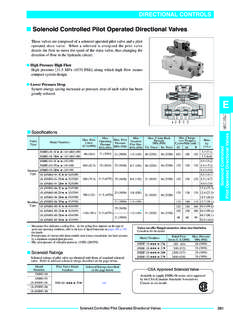Solenoid Controlled Pilot Operated Directional Valves - YUKEN