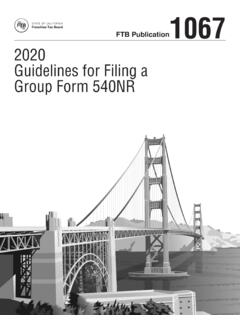 2020 Publication 1067 Guideleines for Filing ... - California