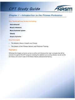CPT Study Guide - NASM