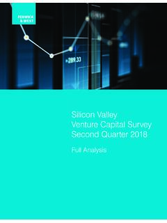 Silicon Valley Venture Capital Survey – Second Quarter ...