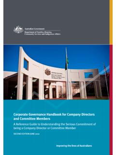 Corporate Governance Handbook for Company Directors and …