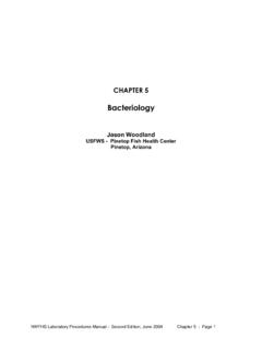 Chapter 5 - Bacteriology - FWS