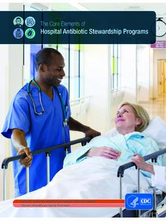 The Core Elements of Hospital Antibiotic Stewardship Programs