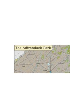 The Adirondack Map - New York State Department of …