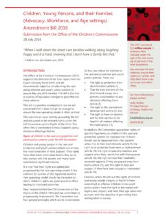 Children, Young Persons, and their Families (Advocacy ...