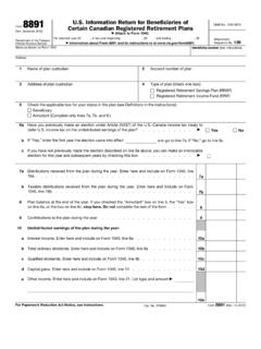 Form 8891 U.S. Information Return for Beneficiaries of ...