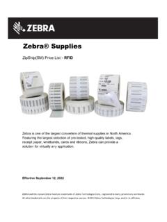 Zebra&#174; Supplies