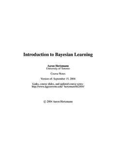 Introduction to Bayesian Learning - Dynamic Graphics Project