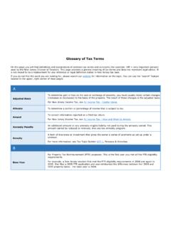 Glossary of Tax Terms - State
