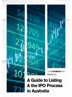 A Guide to Listing &amp; the IPO Process in Australia - ASX
