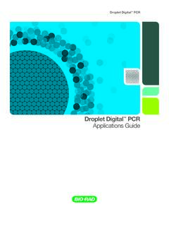 Droplet Digital Applications Guide - Bio-Rad