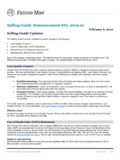 Selling Guide Announcement SEL-2019-01