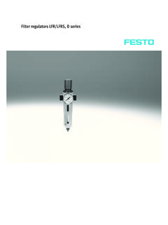 Filter regulators LFR/LFRS, D series - Festo USA