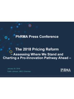 The 2018 Pricing Reform - 米国研究製薬工業協会