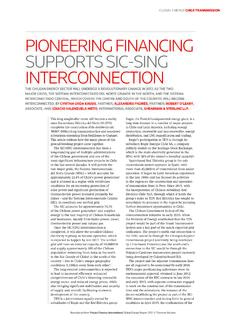 PIONEERING FINANCING SUPPORTS SIC-SING …