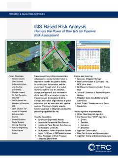 GIS Based Risk Analysis - TRC