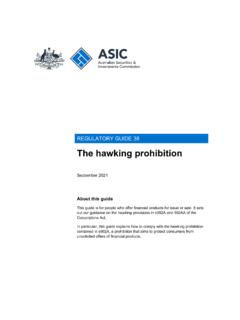 The hawking prohibition - download.asic.gov.au