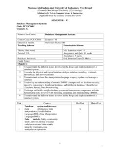 Syllabus for B. Tech in Computer Science &amp; Engineering ...