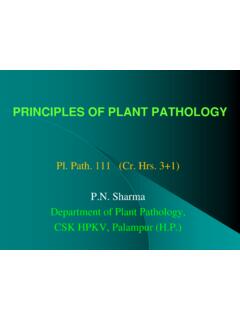 PRINCIPLES OF PLANT PATHOLOGY