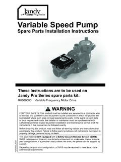 Variable Speed Pump - Jandy