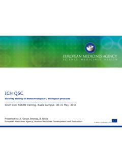 ICH Q5C Stability testing of Biotechnological / Biological ...