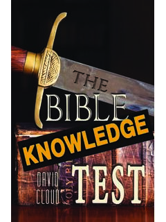 The Bible Knowldeg Test - Way of Life