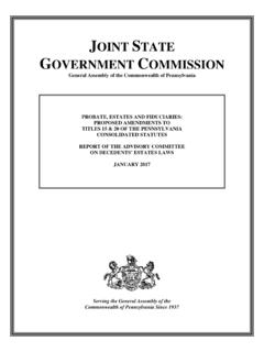 JOINT STATE GOVERNMENT COMMISSION