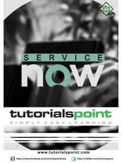 ServiceNow - Tutorialspoint